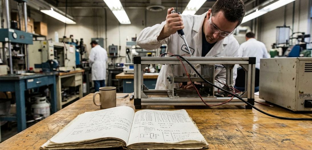 Professional documentary photo: Testing Process